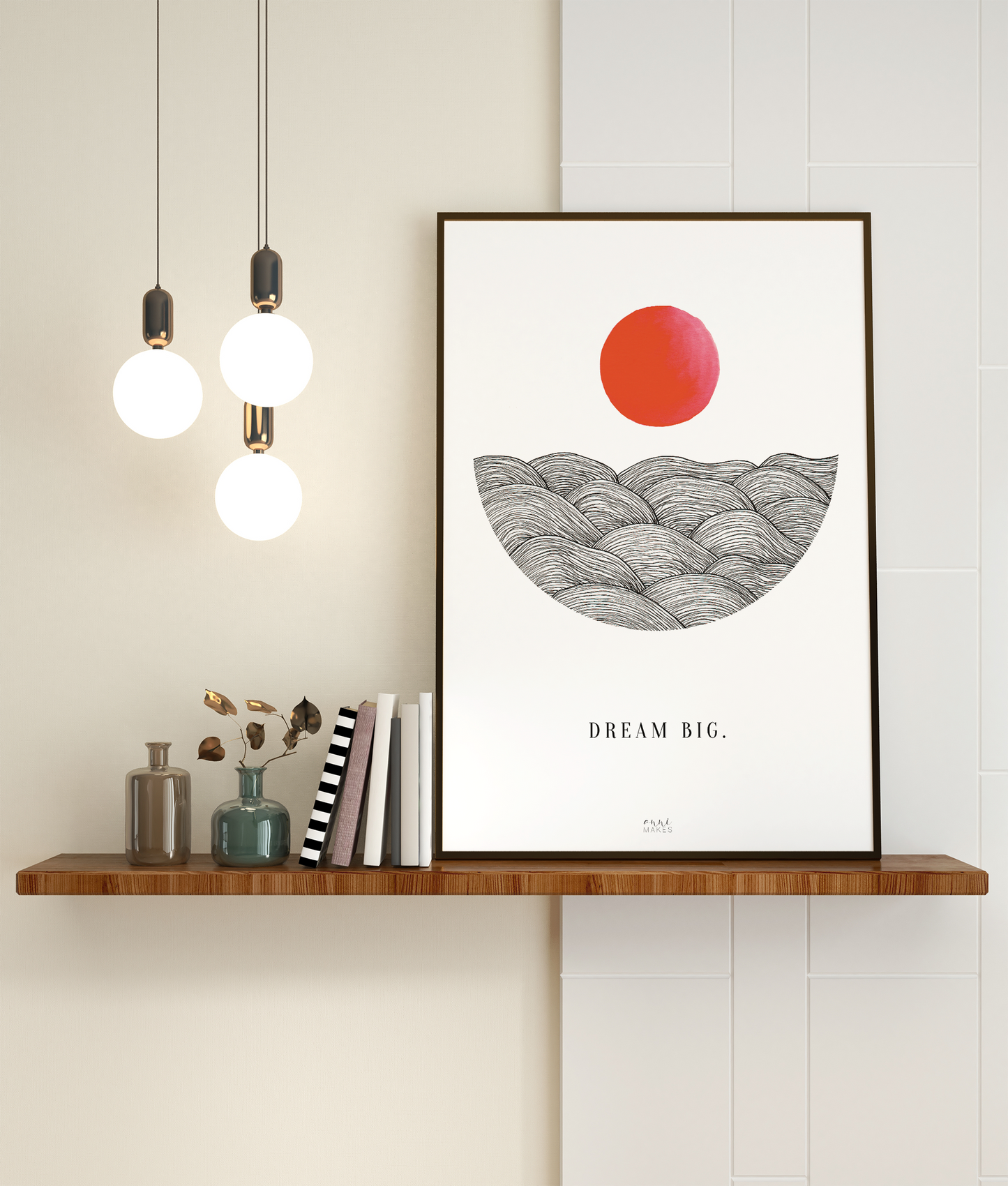 Kunstdruck "Dream big"