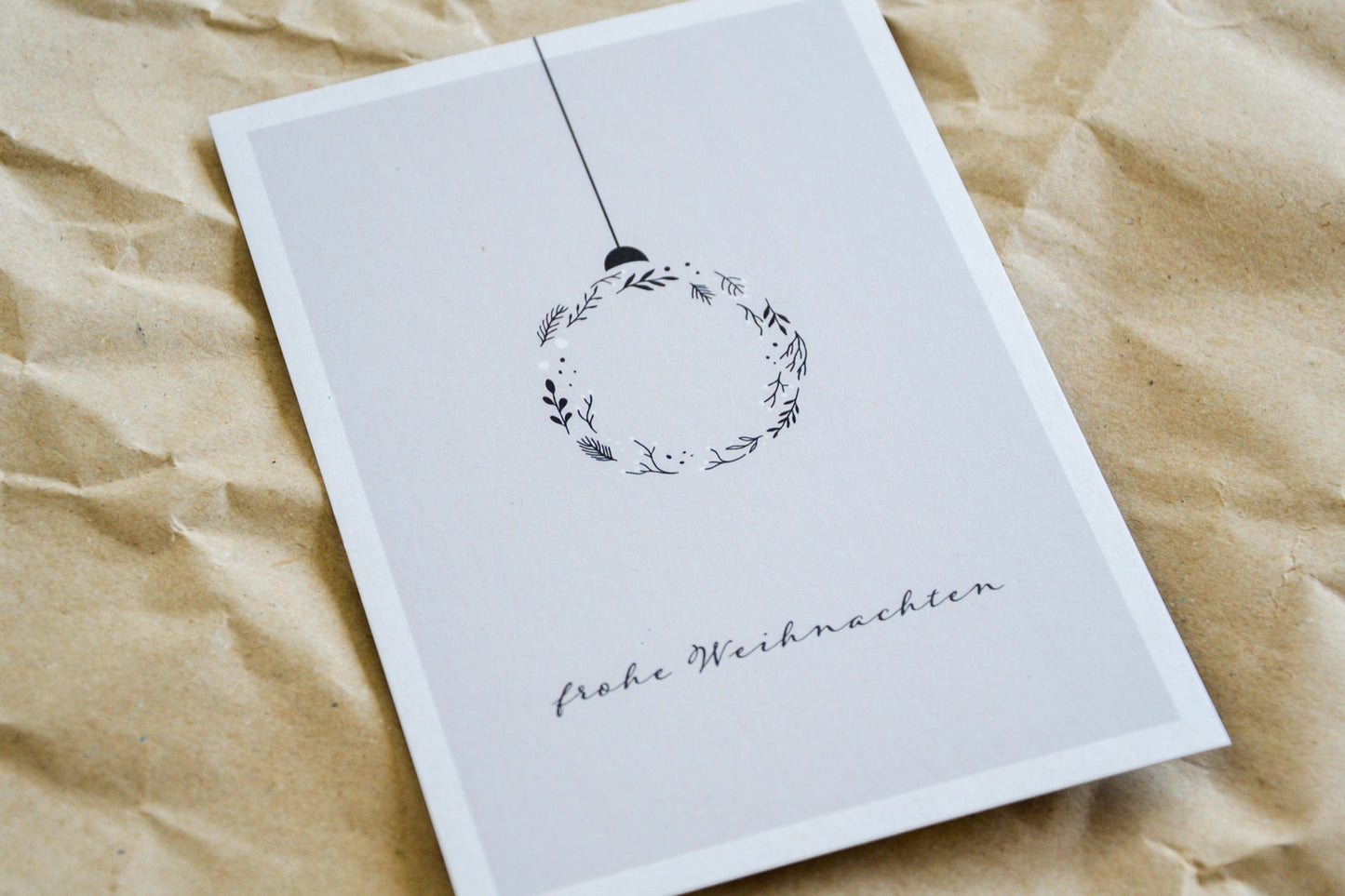 Weihnachtskarte "Frohe Weihnachten"