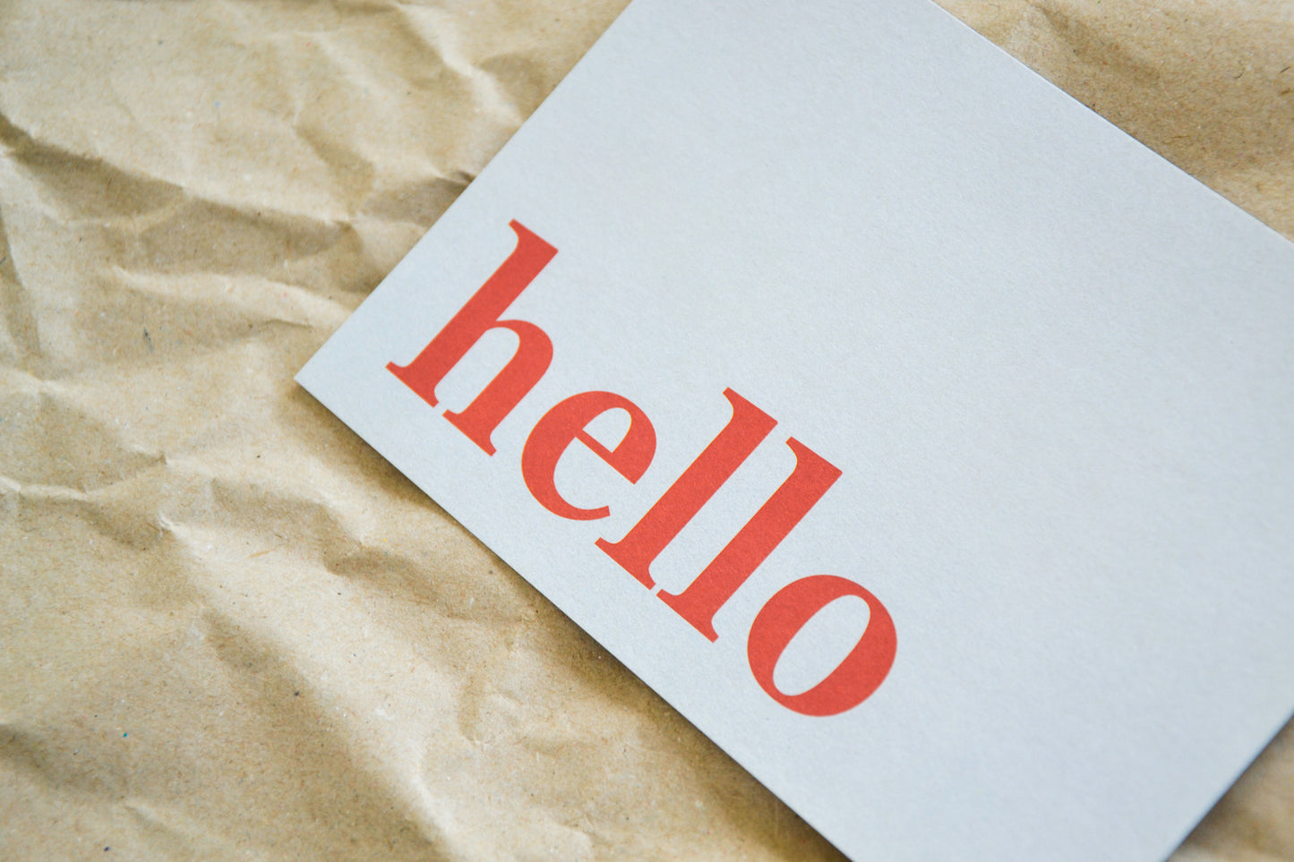 Postkarte „hello“