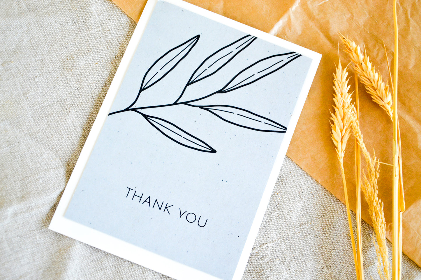 Postkarte „thank you“
