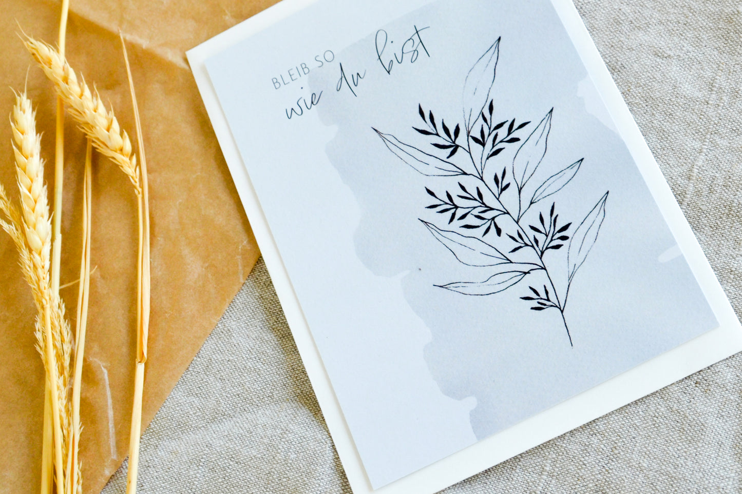 Postkarte „Bleib so wie du bist“