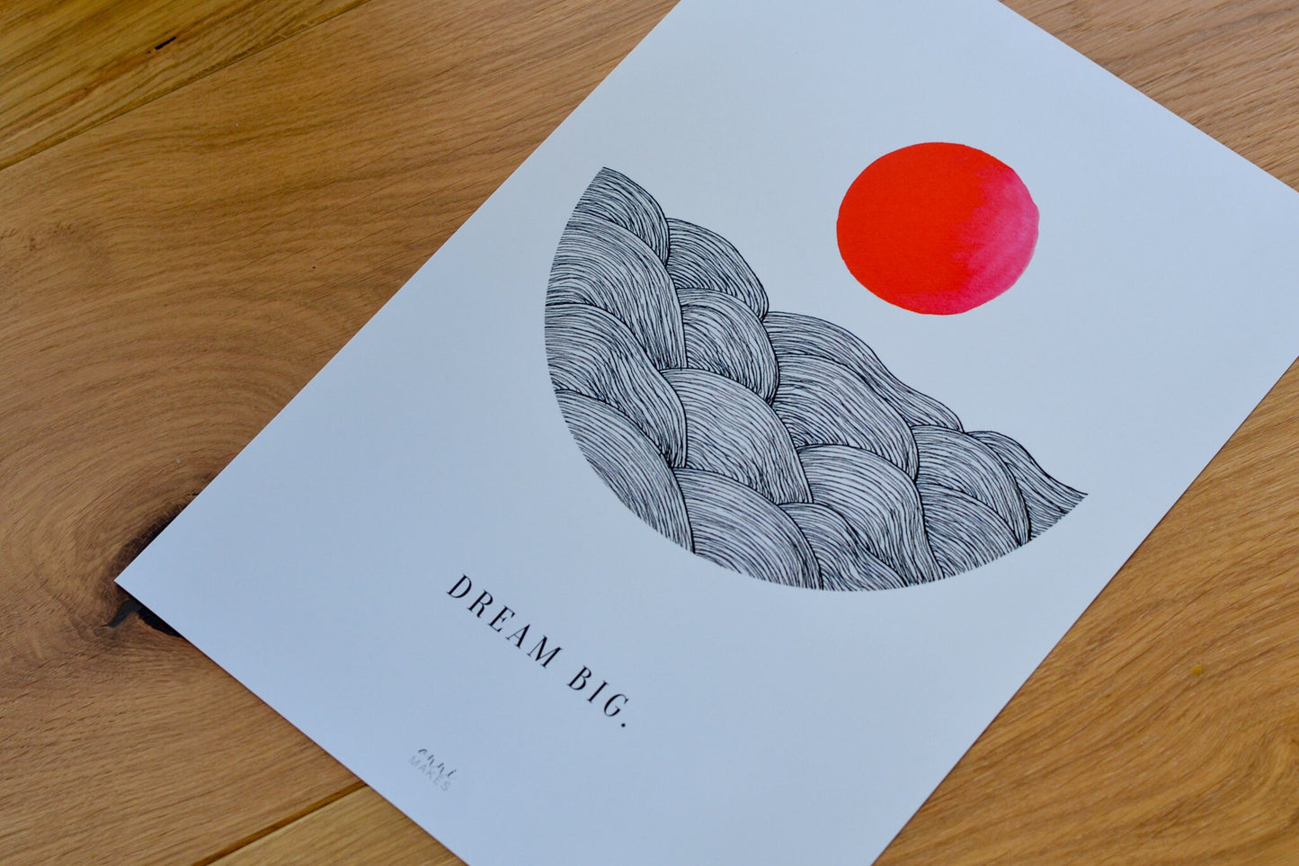 Kunstdruck "Dream big"