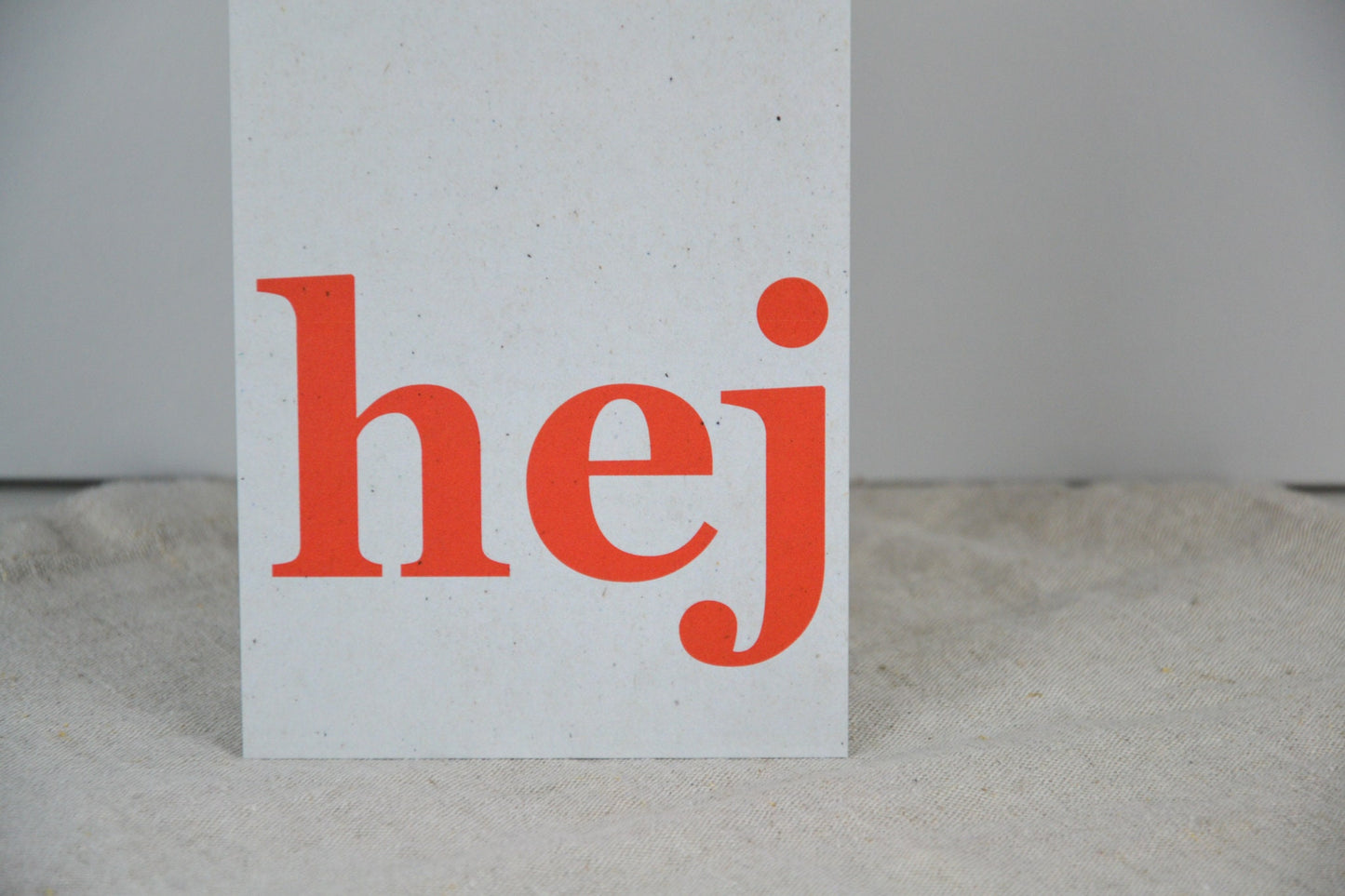 Postkarte „hej“ exklusive Grußkarte für jeden Anlass