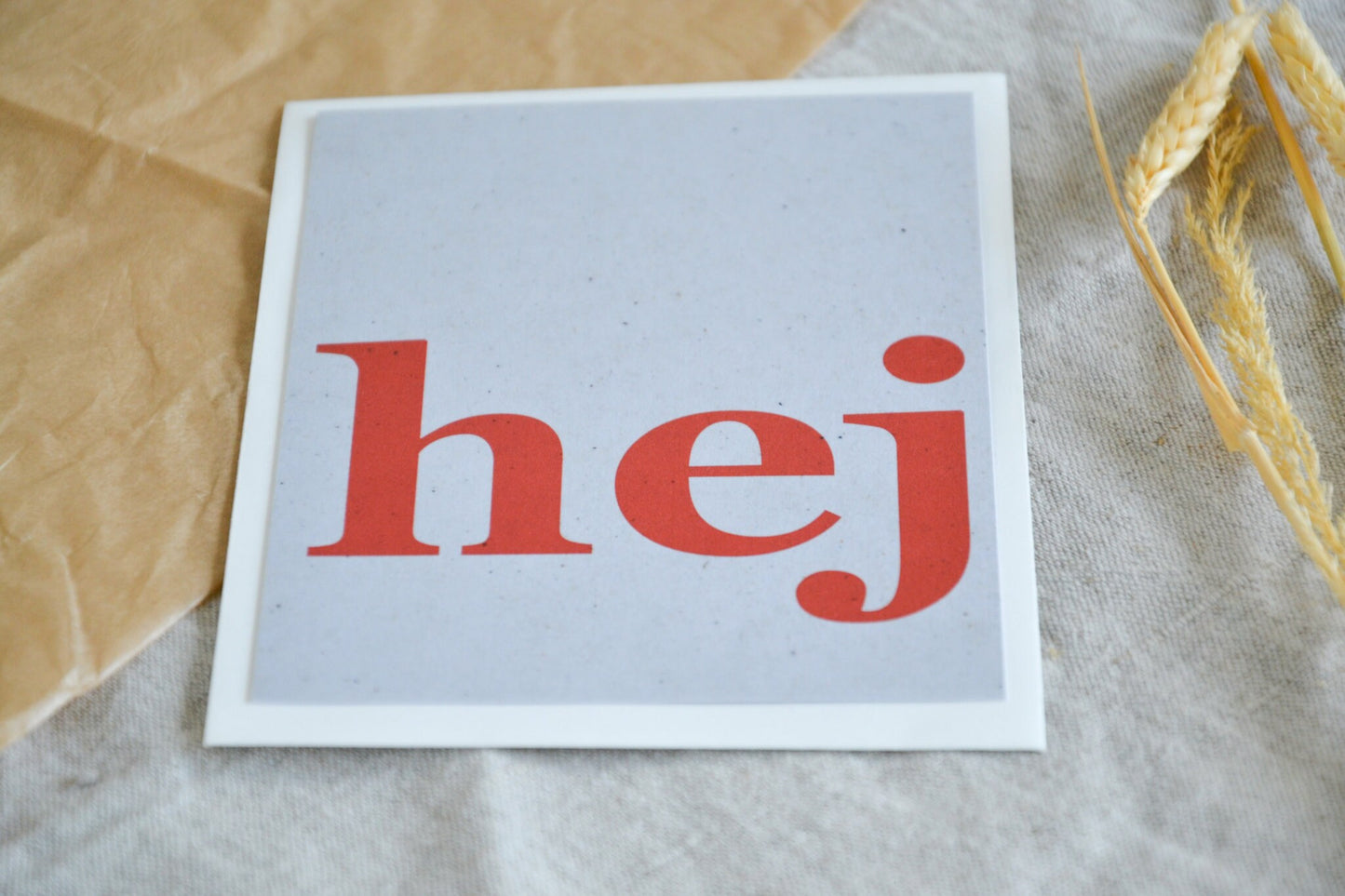 Postkarte „hej“ exklusive Grußkarte für jeden Anlass
