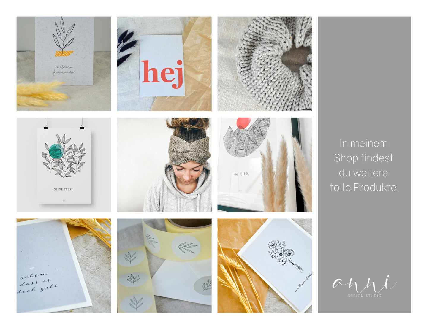 Postkarte „Schön, dass es dich gibt“ – minimalistische Grußkarte für Freundschaft, Liebe & kleine Gesten