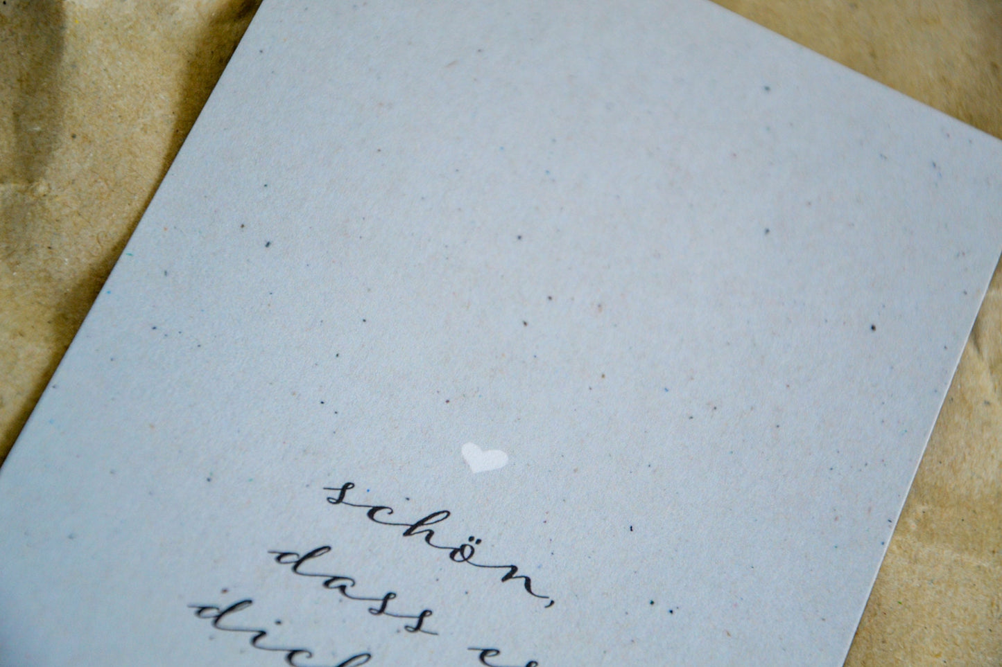 Postkarte "Schön, dass es dich gibt" | Grußkarte Freundschaft | Recyclingpapier