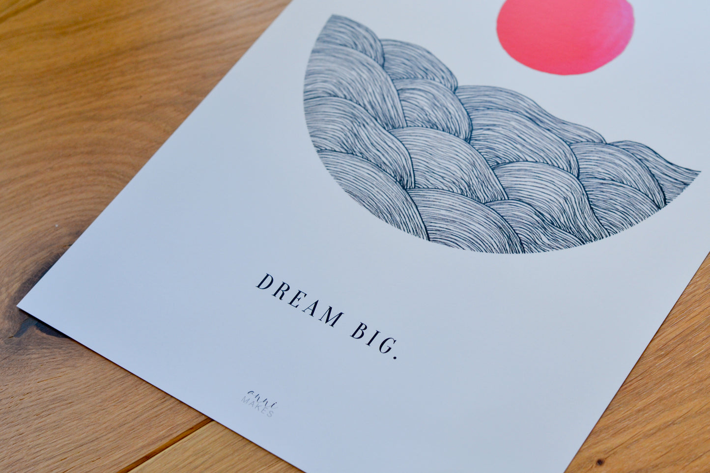 Kunstdruck "Dream big"