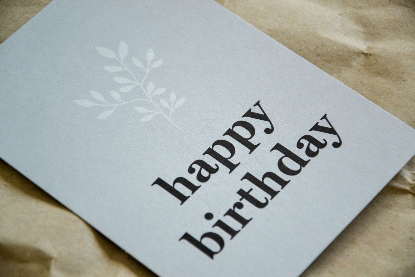 Postkarte „happy birthday“