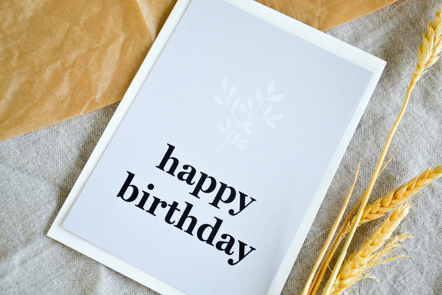 Postkarte „happy birthday“