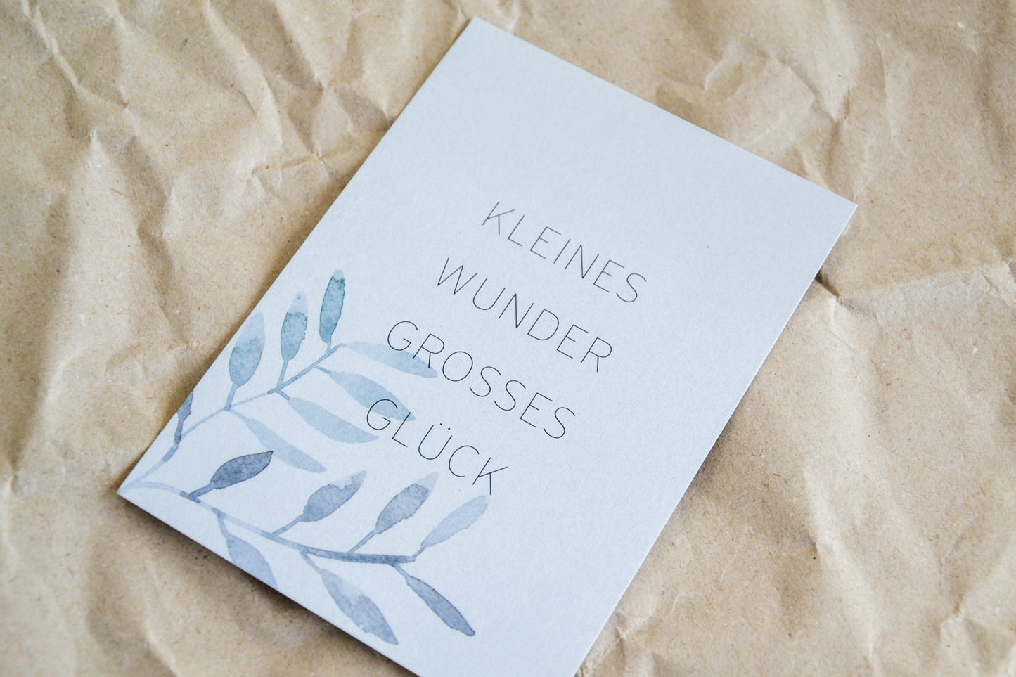 Postkarte „Kleines Wunder, großes Glück“