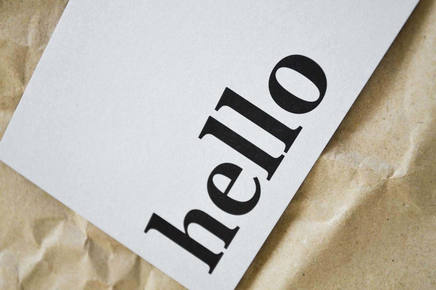 Postkarte „hello“