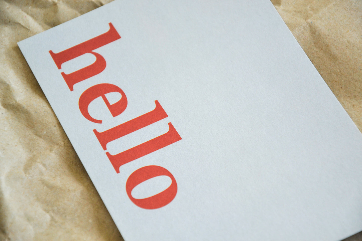 Postkarte „hello“