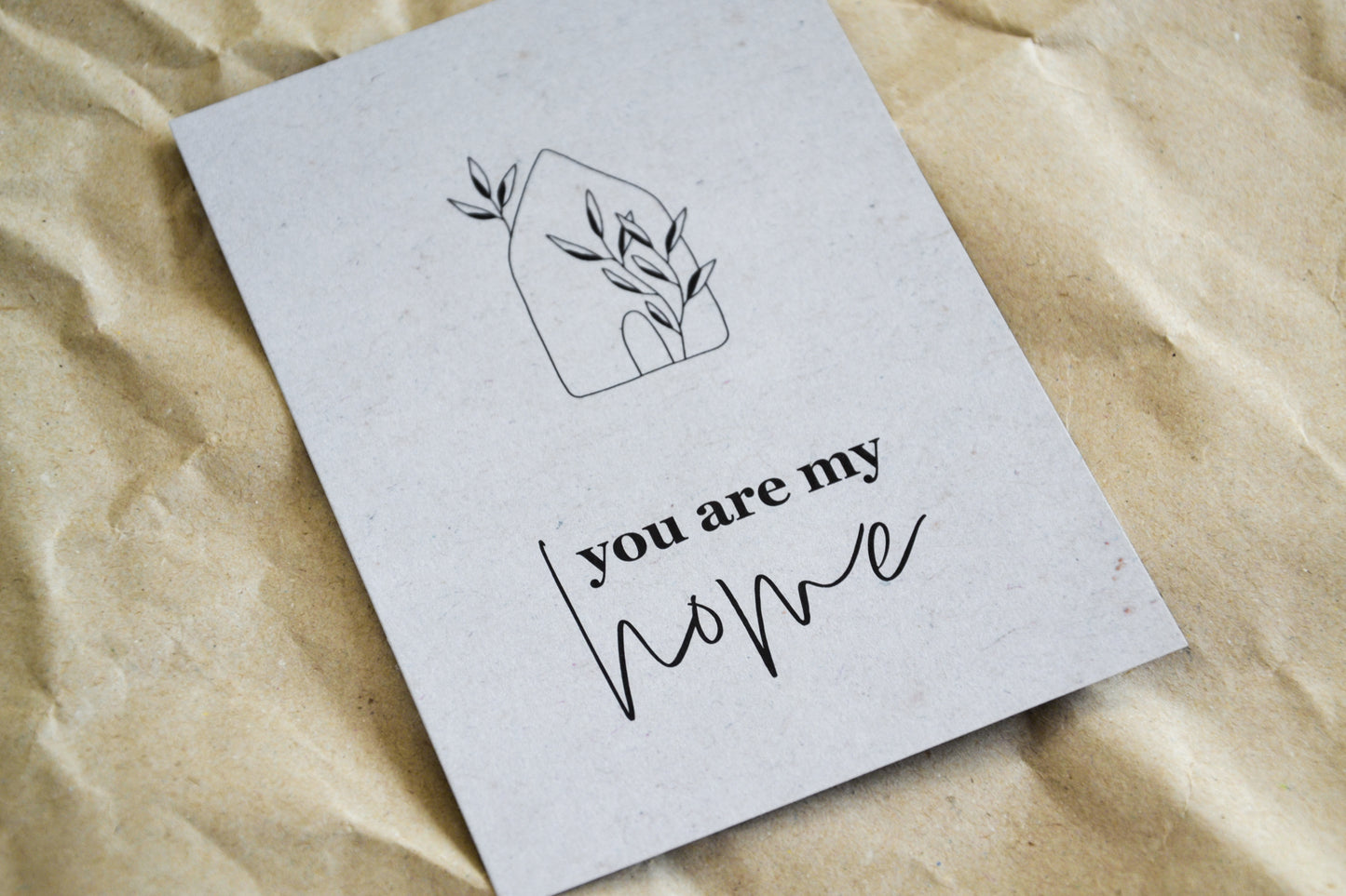 Postkarte „you are my home“