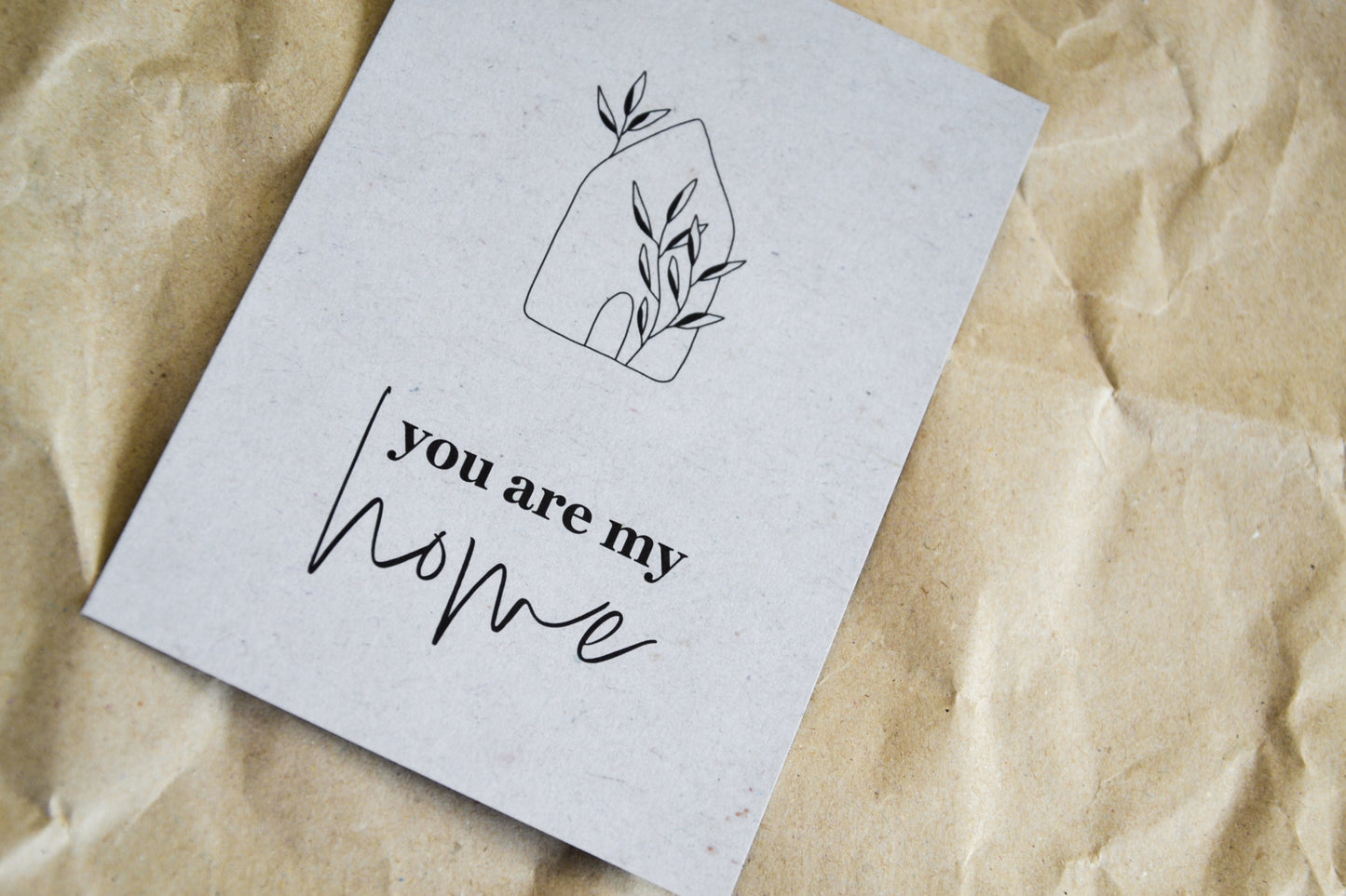 Postkarte „you are my home“