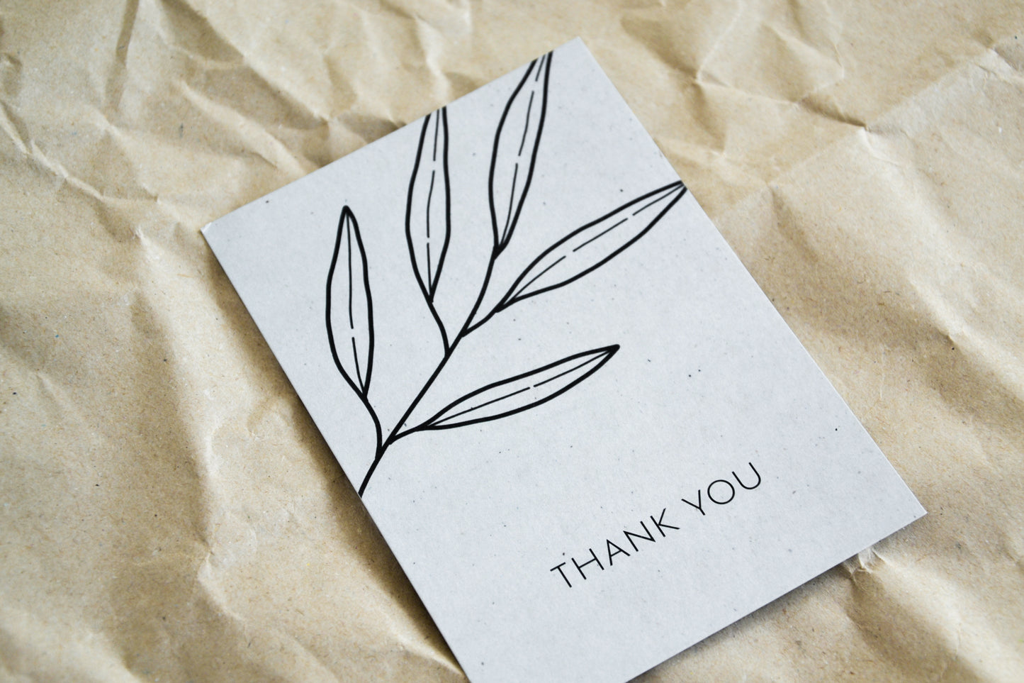 Postkarte „thank you“