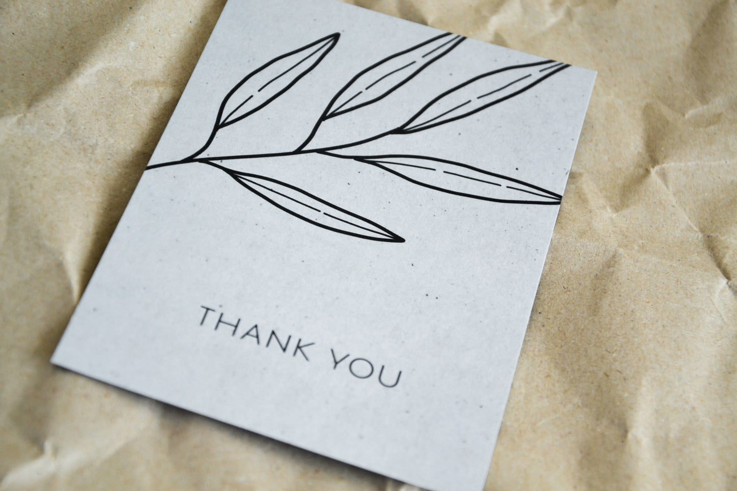 Postkarte „thank you“