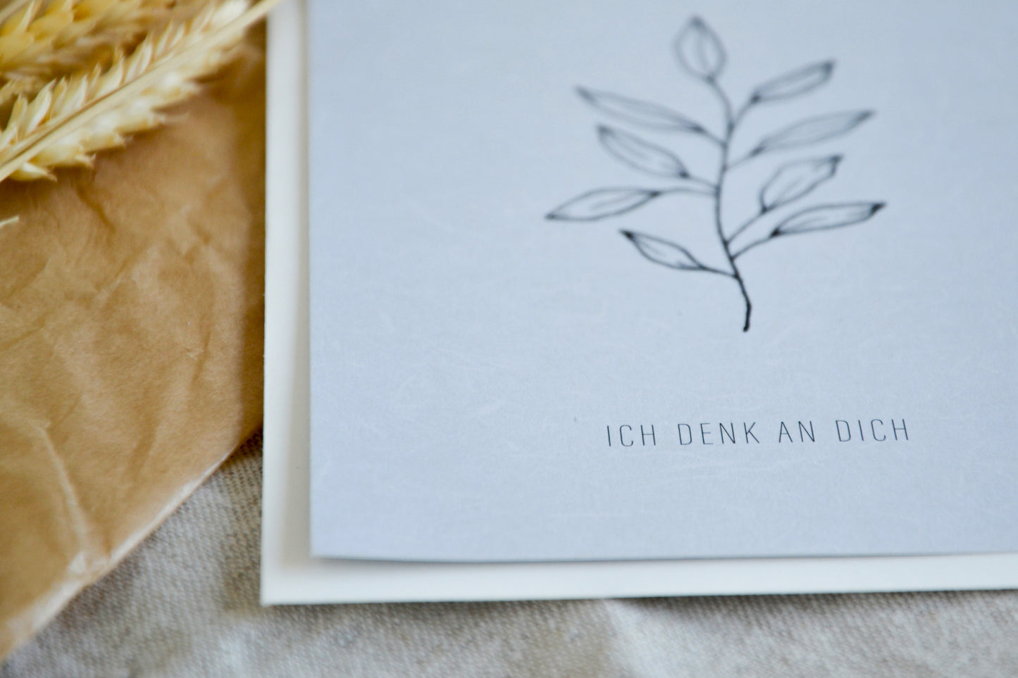 Postkarte „Ich denk an dich“