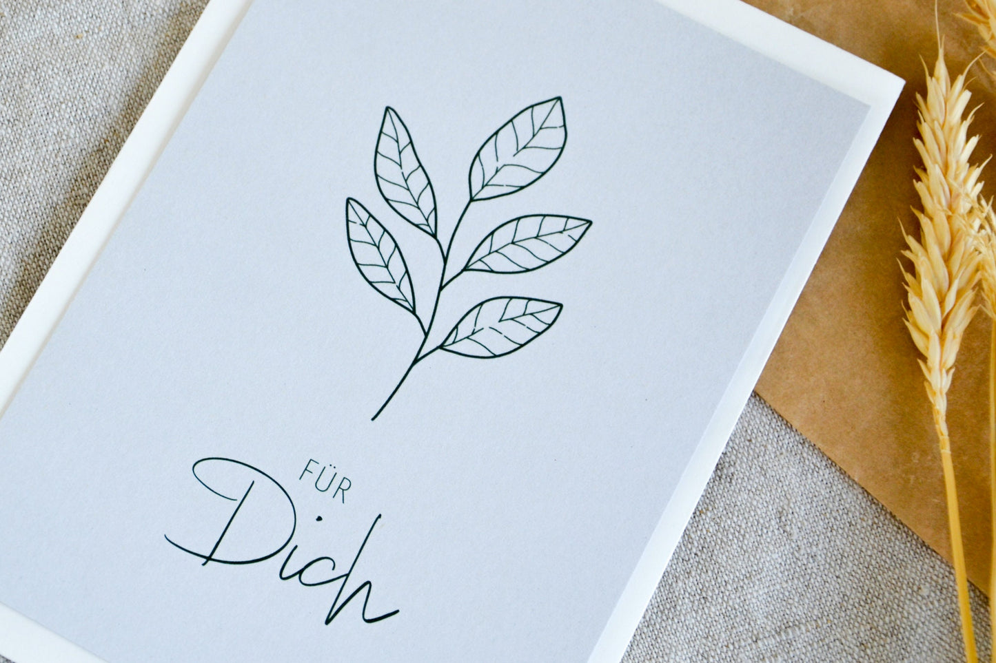 Postkarte „für dich“ exklusive Grußkarte für jeden Anlass