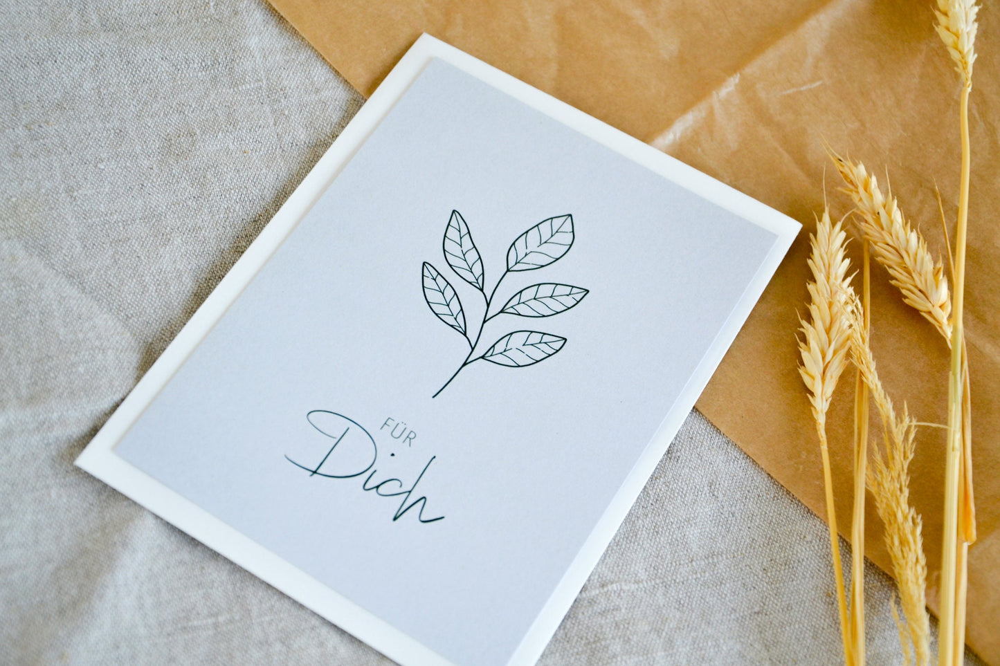 Postkarte „für dich“ exklusive Grußkarte für jeden Anlass