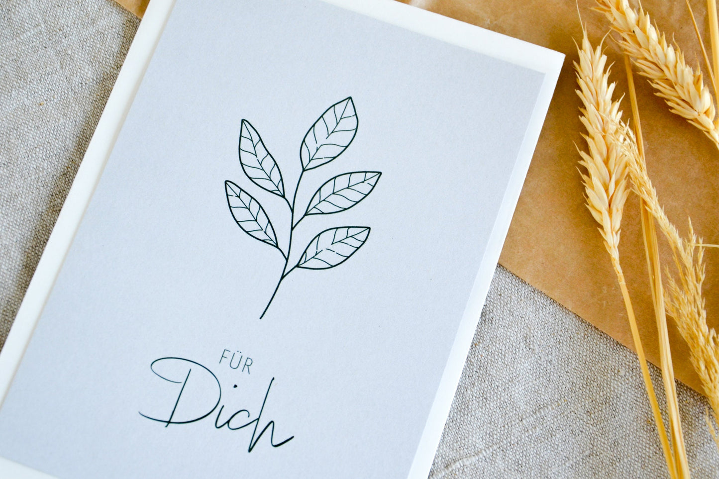 Postkarte „für dich“ exklusive Grußkarte für jeden Anlass