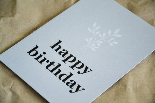 Postkarte „happy birthday“ exklusive Grußkarte für jeden Anlass