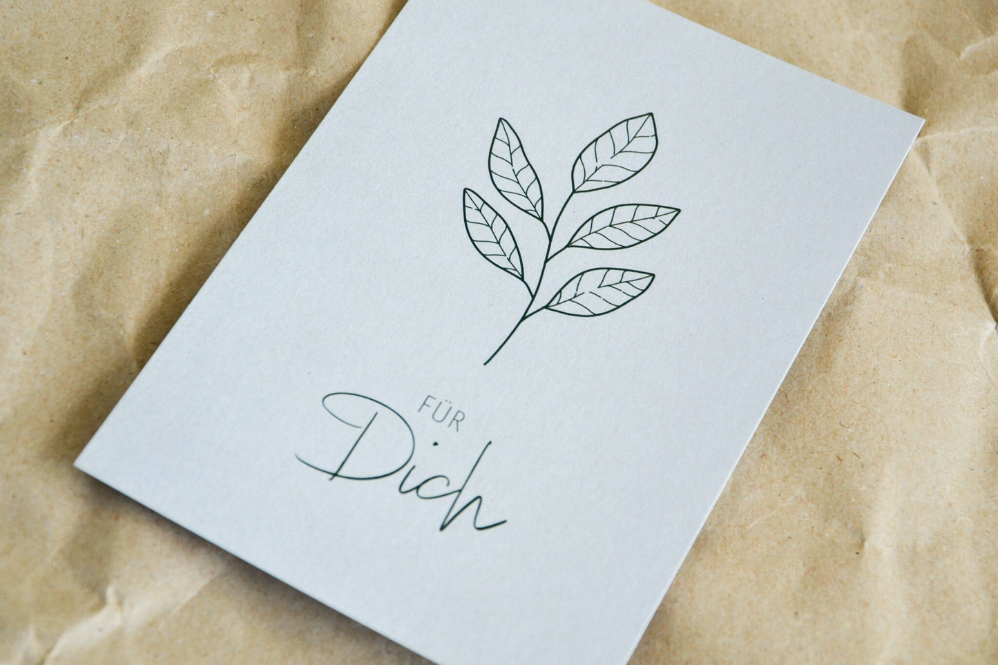 Postkarte „für dich“ exklusive Grußkarte für jeden Anlass