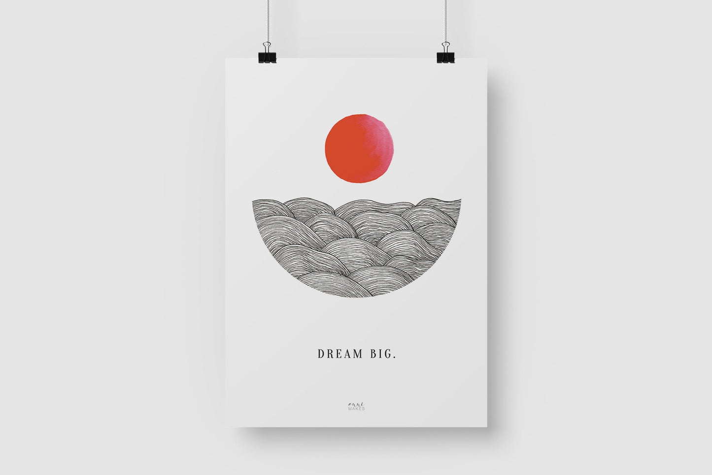 Kunstdruck "Dream big"