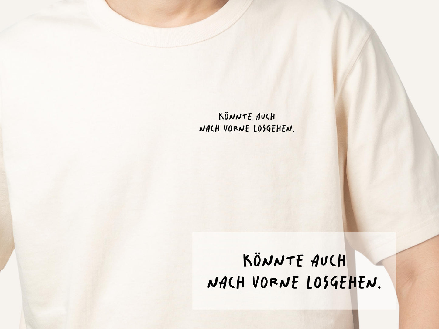 Bügelbild "Könnte auch nach vorne losgehen"