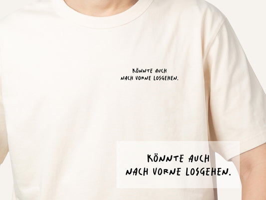 Bügelbild "Könnte auch nach vorne losgehen"